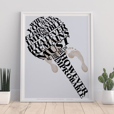 Sherlock Holmes Quote - 11X14” Premium Art Print