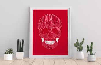 Citation de William Shakespeare - Hamlet - 11X14" Premium Art Print 1