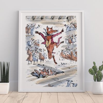 Roald Dahl-l'enorme coccodrillo - 11 x 14" stampa d'arte premium