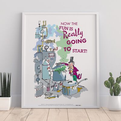 Roald Dahl Quote- Charlie And The Chocolate Factory - 11X14” Premium Art Print