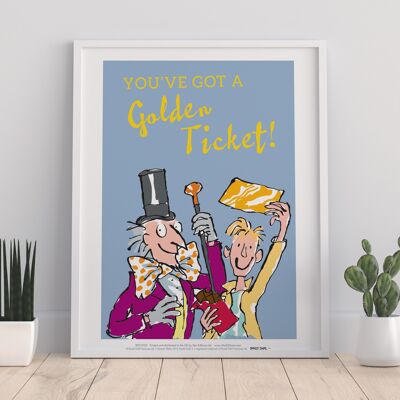 Roald Dahl Quote 2- Charlie And The Chocolate Factory - 11X14” Premium Art Print