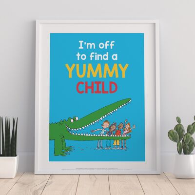 Citation de Roald Dahl 2 - L'énorme crocodile - 11X14" Premium Art Print