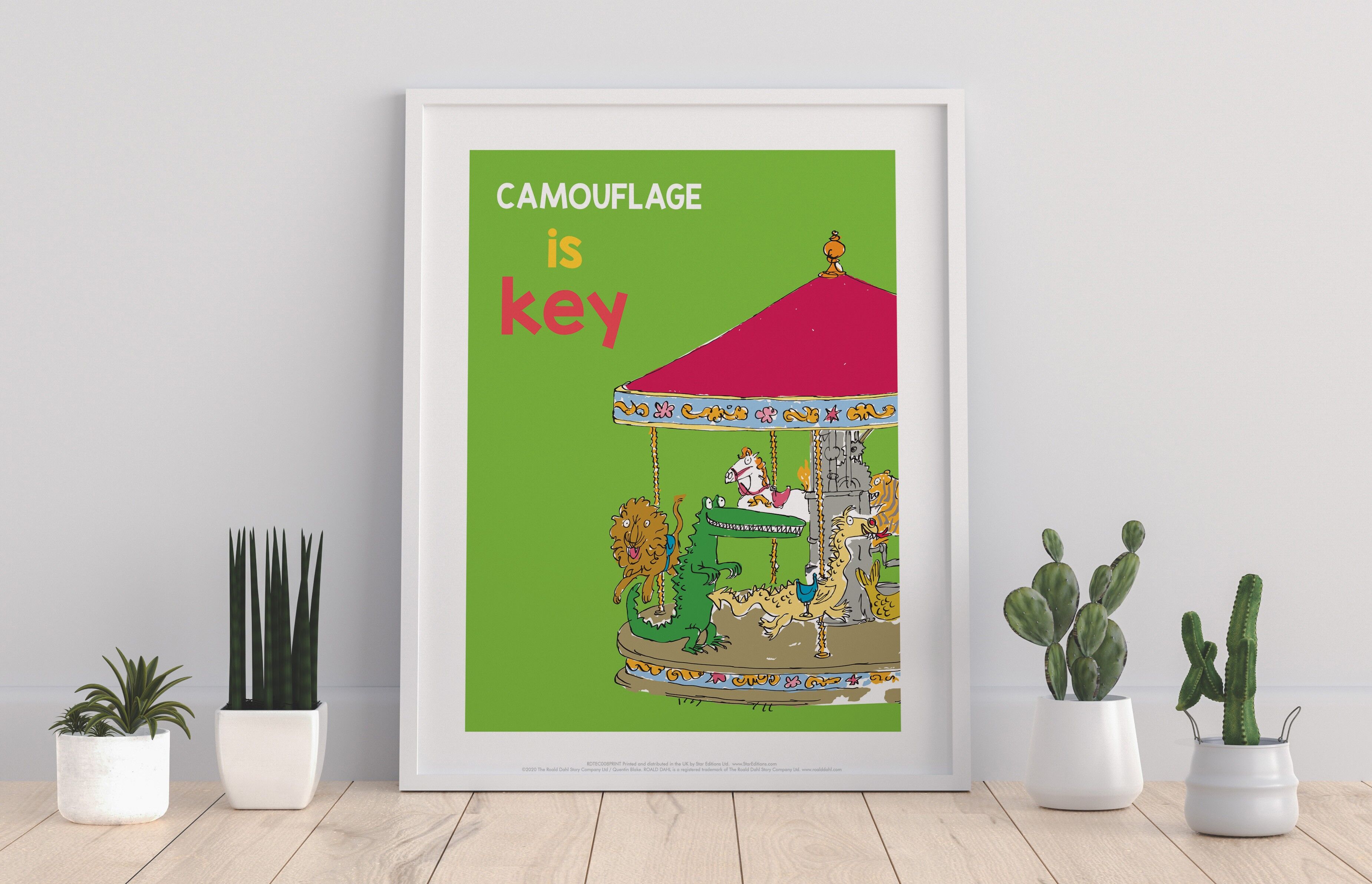 Roald Dahl citazione 4-l'enorme coccodrillo-11X14" stampa d'arte Premium