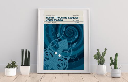 Jules Verne- Twenty Thousand Languages Under The Sea - 11X14” Premium Art Print