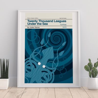 Jules Verne – Zwanzigtausend Sprachen unter dem Meer – Premium-Kunstdruck, 27,9 x 35,6 cm