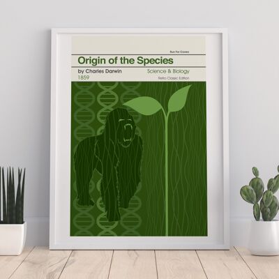 Charles Darwin- Origin Of The Species - 11X14” Premium Art Print