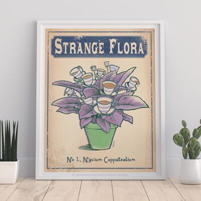 Flora extraña - Impresión de arte premium de 11X14 "