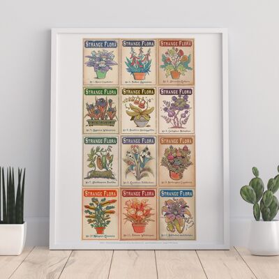 Seltsame Flora-Sammlung – Premium-Kunstdruck im Format 11 x 14 Zoll