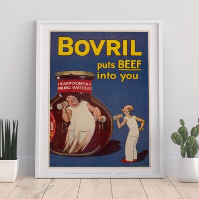 Bovril mette carne di manzo in te - Stampa artistica premium 11 x 14".