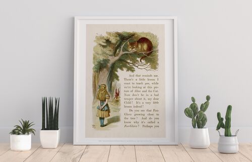 Alice In Wonderland, Cheshire Cat - 11X14” Premium Art Print