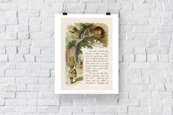 Alice au pays des merveilles, chat du Cheshire - 11X14" Premium Art Print 3