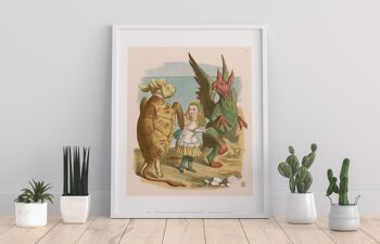 Alice au pays des merveilles, Mock Turtle, The Grython - 11X14" Premium Art Print 1