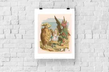 Alice au pays des merveilles, Mock Turtle, The Grython - 11X14" Premium Art Print 3