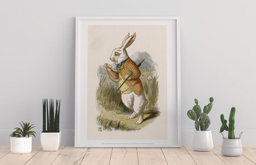 The White Rabbit Checks His Pocket Watch - 11X14” Premium Art Print