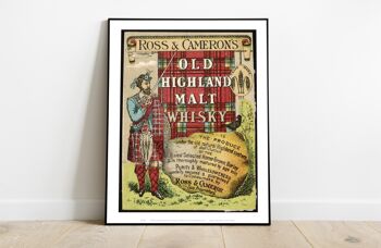 Ross & Cameron'S, Old Highland Malt Whisky - 11X14" Premium Art Print 2