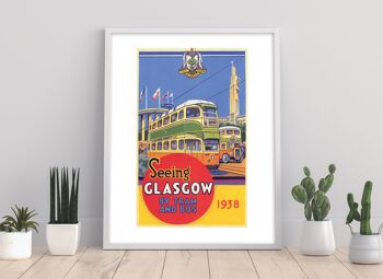 Voir Glasgow en tram et en bus - 11X14" Premium Art Print 1