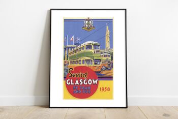 Voir Glasgow en tram et en bus - 11X14" Premium Art Print 2