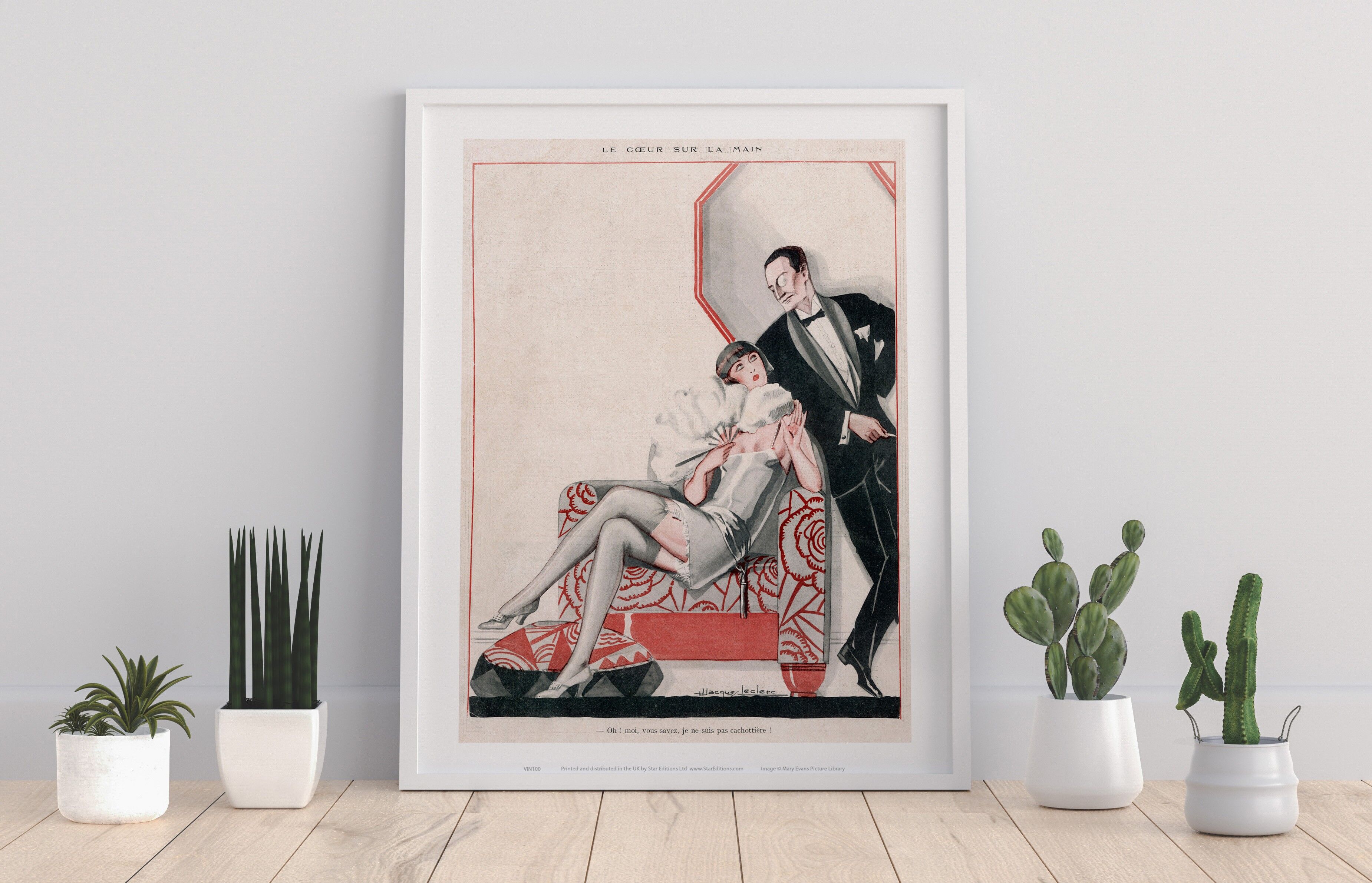 Le Coeur Sur La Main Oh Moi, Vous Savez, Je Ne Suis Pas Cachottiere ! - Impresión de arte premium de 11X14 "