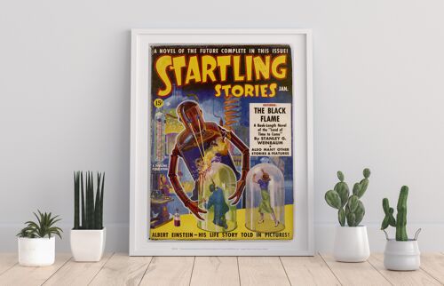 A Novel Of The Future Complete In This Issue!, Starling Stories, The Black Flame - 11X14” Premium Art Print