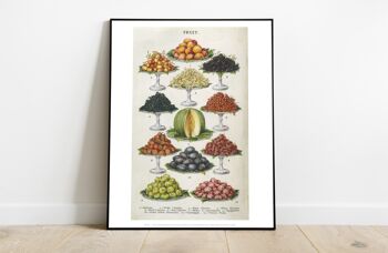Affiche rétro vintage de fruits - 11X14" Premium Art Print 2