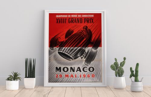Championnat Du Monde Des Conducteurs Xv111 E Grand Prix, Monaco 29 Mai 1960 - 11X14” Premium Art Print