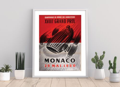 Championnat Du Monde Des Conducteurs Xv111 E Grand Prix, Monaco 29 Mai 1960 - 11X14” Premium Art Print - 1
