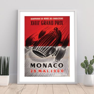 Championnat Du Monde Des Conducteurs Xv111 E Grand Prix, Monaco 29 Mai 1960 - 11X14” Premium Art Print - 1