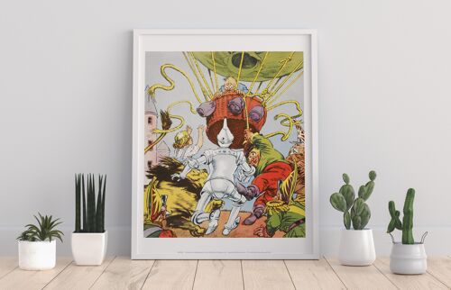 Guardian Of The Gate, Lion, Tin Man, Dorothy, Scare Crow, Hot Air Baloon, Wizard Of Oz - 11X14” Premium Art Print