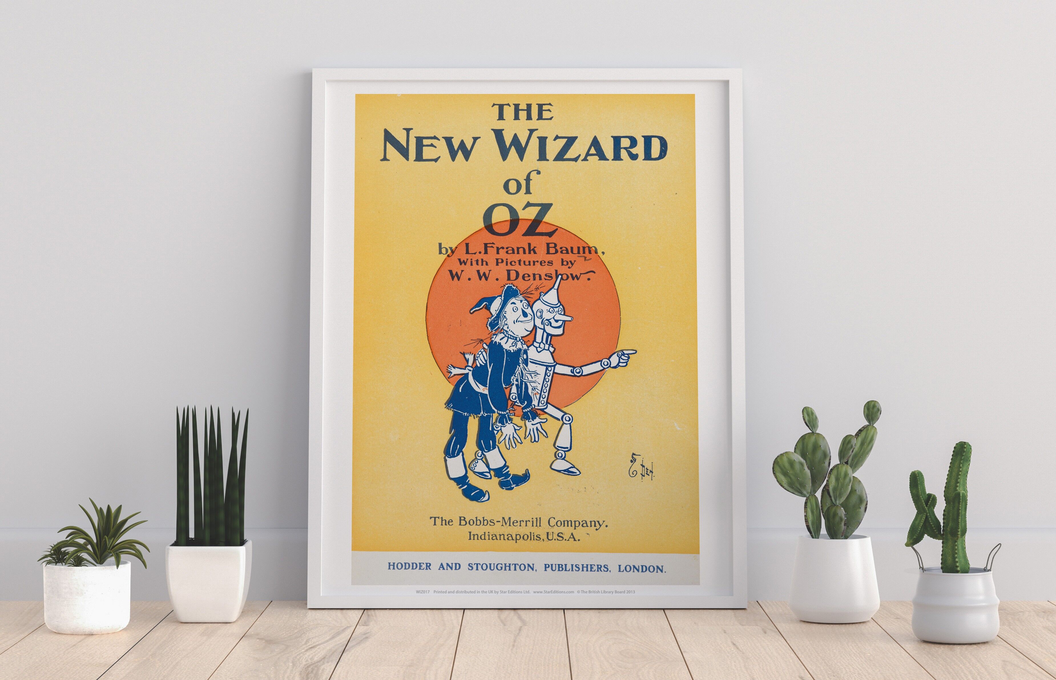 Il nuovo mago di Oz, di L.Frank Baum, con immagini di W.W.Denshow. La società Bobbs-Merrill. Indianapolis, Stati Uniti. - Stampa artistica premium da 11 x 14 pollici
