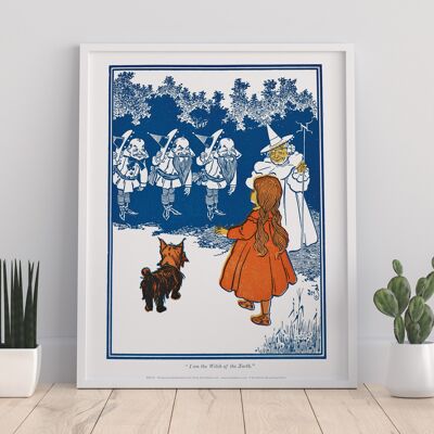 Toto, Dorothy, Glinda Buena bruja del norte - 11X14" Premium Art Print