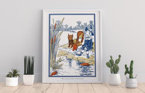 Toto, Dorothy, Scarecrow, Lake, Water - 11X14” Premium Art Print