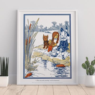 Toto, Dorothy, Scarecrow, Lake, Water - 11X14” Premium Art Print
