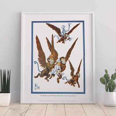 Flying Mokeys, Tin Man, Dorothy - 11X14” Premium Art Print