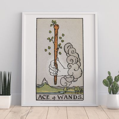 Ace Of Wands - 11X14” Premium Art Print
