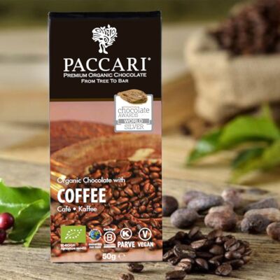 Organic chocolate coffee, 60% cocoa