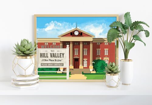 Film Poster - Hill Valley 1955 - 11X14” Premium Art Print