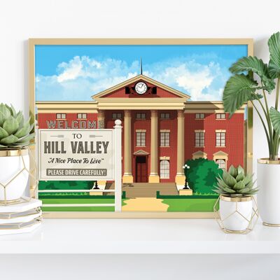 Filmposter – Hill Valley 1955 – Premium-Kunstdruck im Format 11 x 14 Zoll