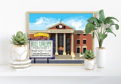 Film Poster - Hill Valley 2015 - 11X14” Premium Art Print