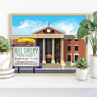 Poster del film - Hill Valley 2015 - Stampa artistica premium 11 x 14".