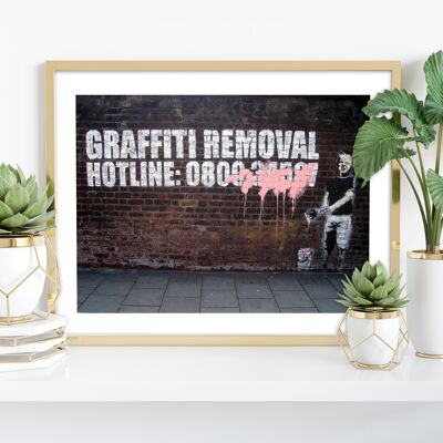 Graffiti Art - Removal - 11X14” Premium Art Print