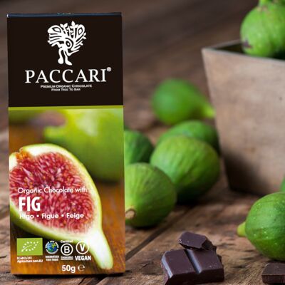 Organic chocolate fig, 60% cocoa