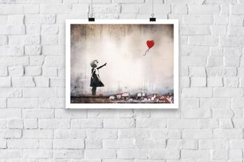 Ballon d'amour dans le vent - 11X14" Premium Art Print 3