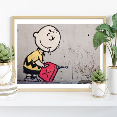 Fire Starter Charlie Brown - 11X14” Premium Art Print