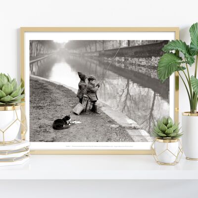 Les enfants sont allés à la pêche - 11X14" Premium Art Print