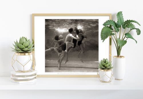 Kissining Underwater - 11X14” Premium Art Print