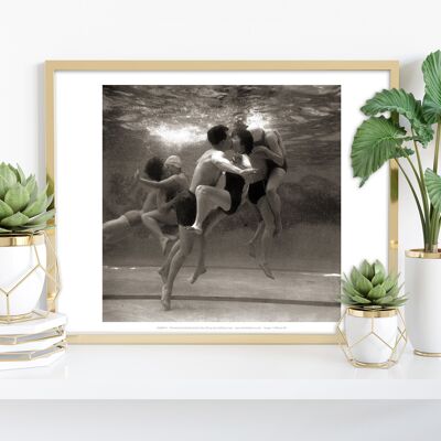 Kissining Underwater - 11X14” Premium Art Print