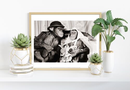 Monkey Wedding - 11X14” Premium Art Print