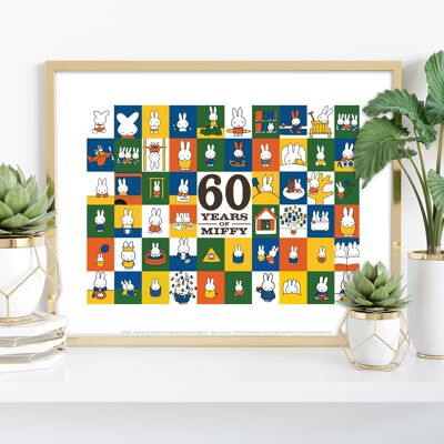 60 Jahre Miffy – Premium-Kunstdruck im Format 11 x 14 Zoll