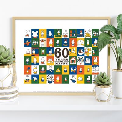 60 anni di Miffy - Stampa artistica premium 11 x 14".