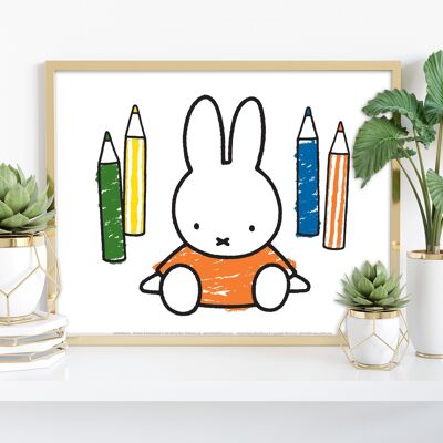 Coloriage Miffy - 11X14" Premium Art Print